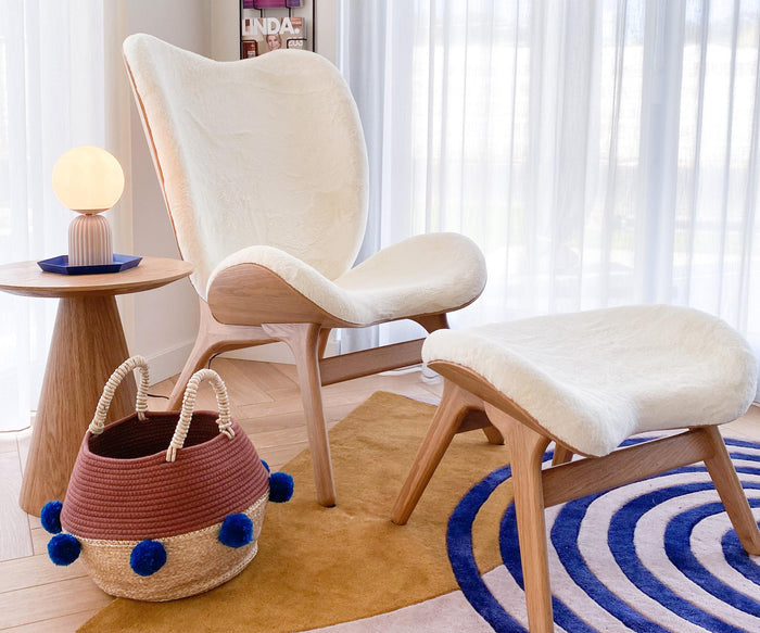 Umage A Conversation Piece Tall fauteuil naturel eiken, Sugar Brown