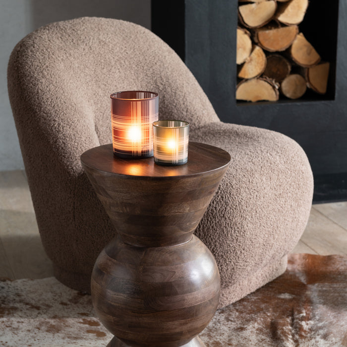 J-Line bijzettafel Candy - hout - bruin