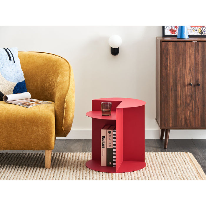 Beliani - TAGGART - Bijzettafel - Rood - IJzer