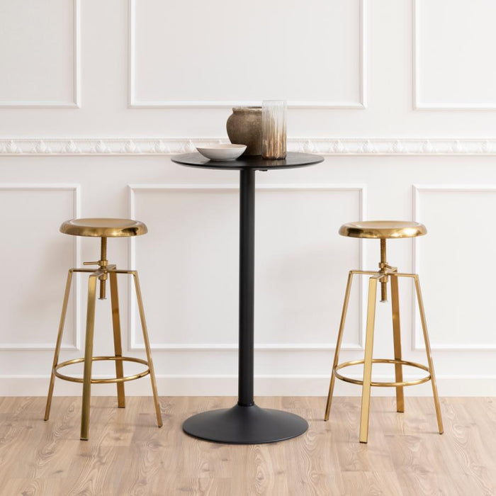 Giga Living - Bartafel Rond - Zwart - Ø60x105cm - Ivsta