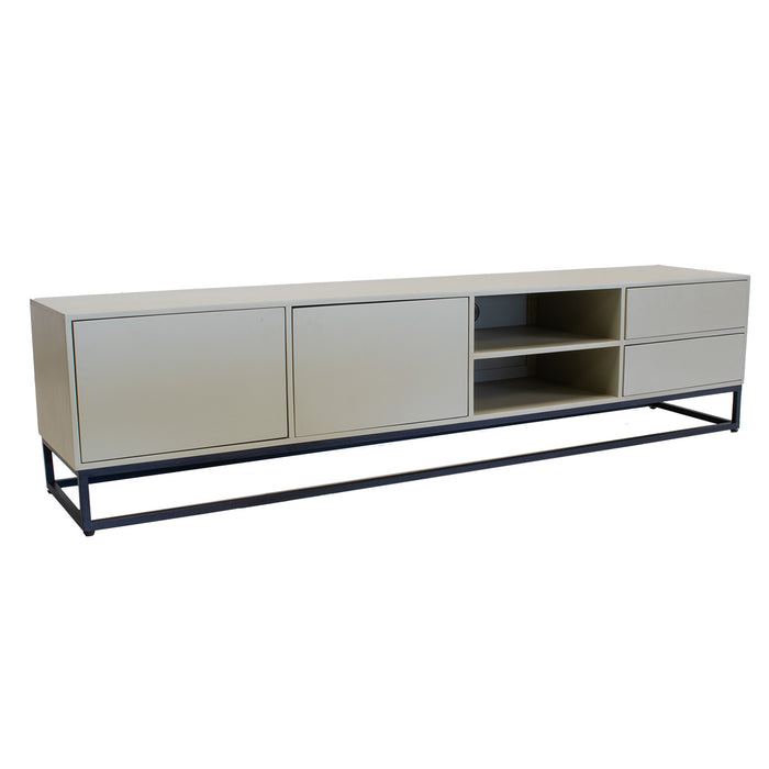 Giga Meubel - Tv-Meubel Taupe Mangohout - 210x42x50cm - Cervi