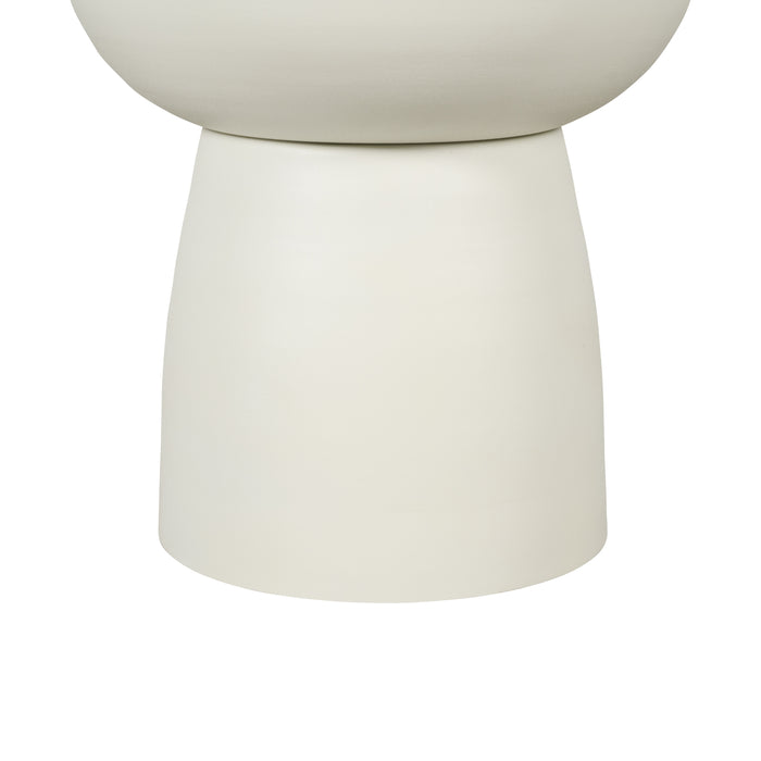 Bijzettafel Minden - Creme|Wit - Metaal