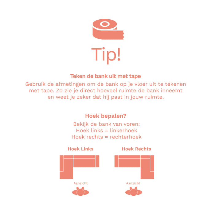 by fonQ Move Hoekbank Links - Zand