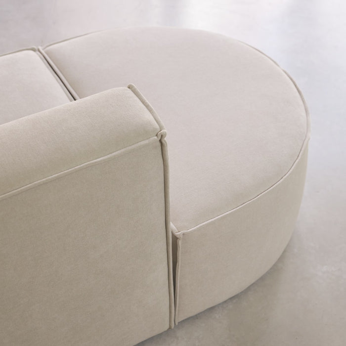 Tikamoon - Modulaire 5|6-zits hoekbank Dario in beige stof