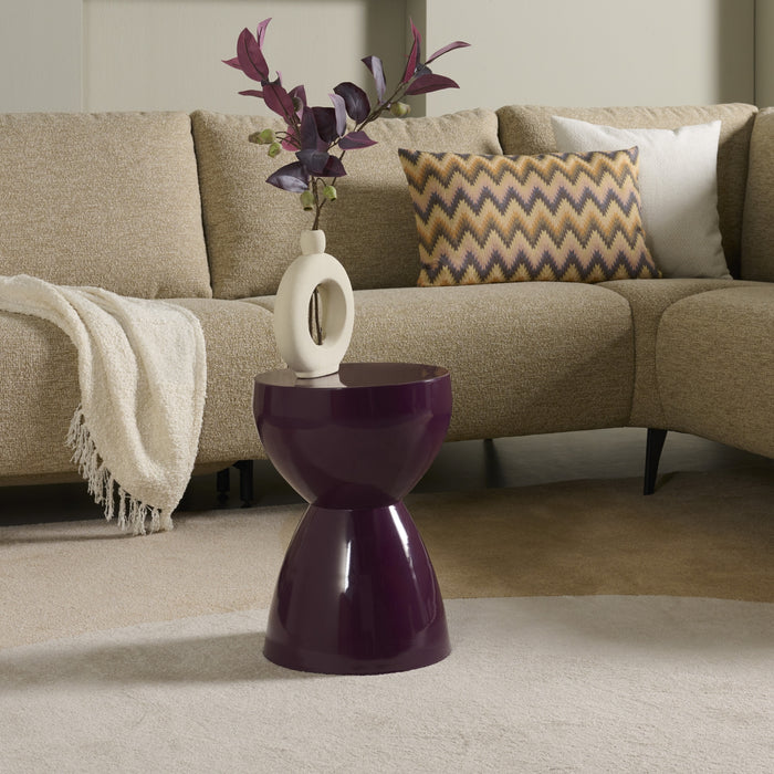 Bijzettafel Zapel - Bordeaux|Paars - Metaal