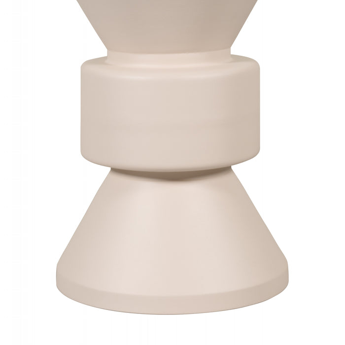 Bijzettafel Lisberg - Beige|Creme - Metaal