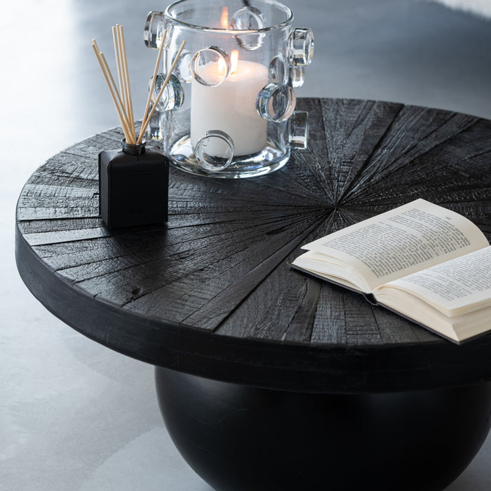 J-Line bijzettafel Bol Shanil - hout - zwart