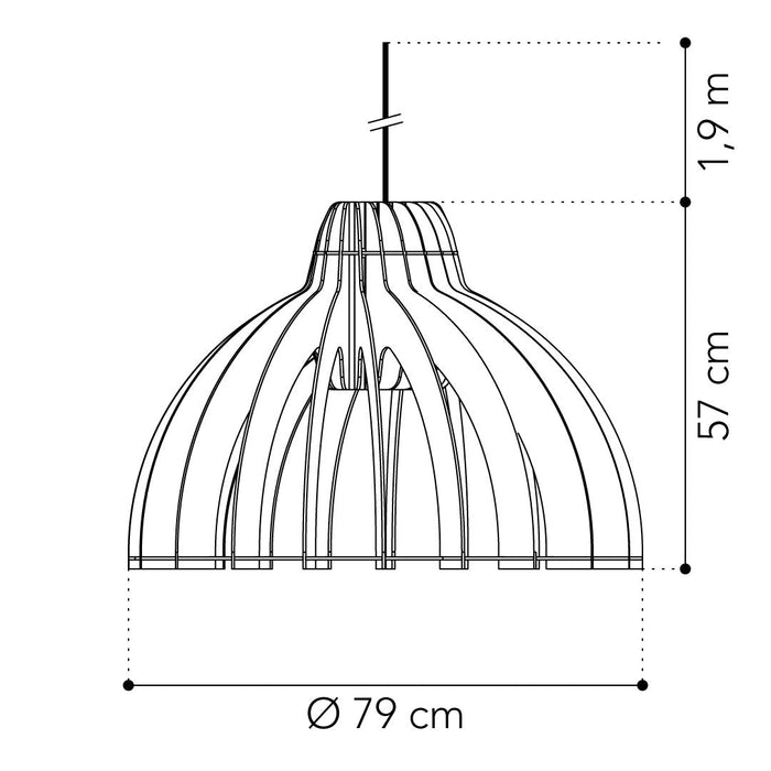 Van Tjalle en Jasper Granny Smith XL hanglamp - Natural