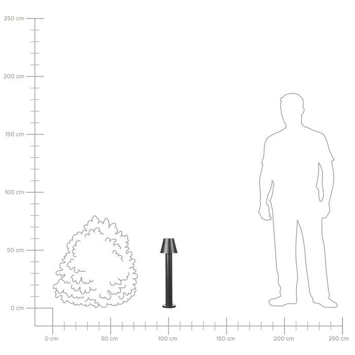 Beliani - HOLMES - Tuinverlichting - Zwart - Aluminium