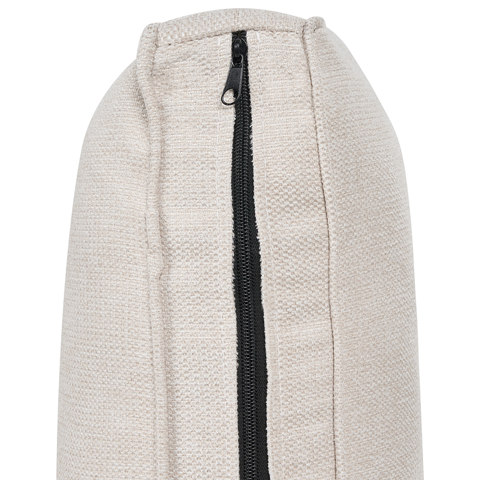 Beliani - RONNEBY - Driezitsbank - Lichtbeige - Polyester