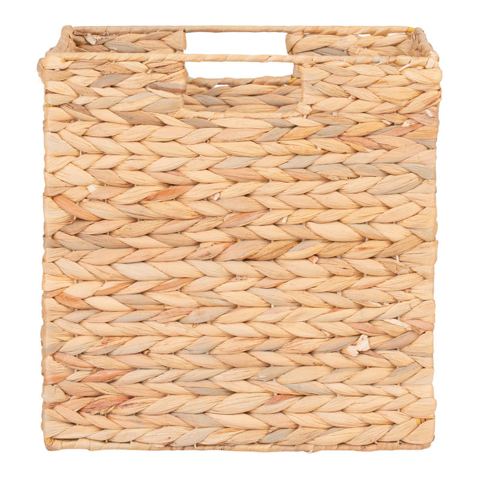 Passo Basket - Opvouwbare mand in waterhyacint 30x30x30 cm