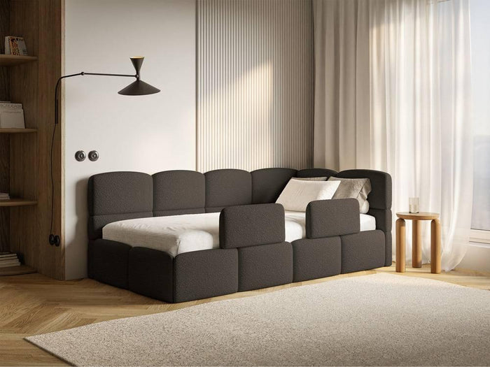 NADUVI Collection Jeugdbed incl matras Chloe rechts bouclé 90x200 met