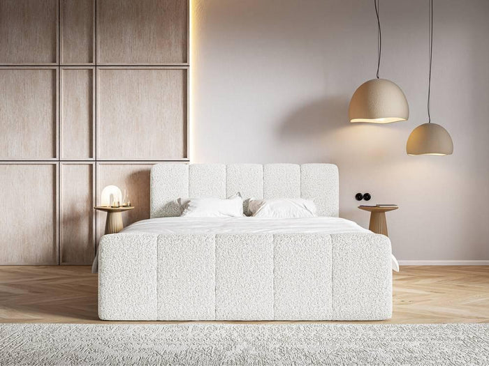 NADUVI Collection Boxspring Chloe 180x200 bouclé met opbergruimte