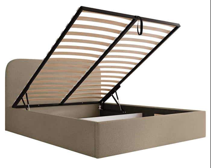 NADUVI Collection Bedframe Fia 160x200 chenille met opbergvak