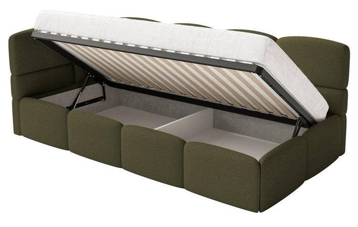 NADUVI Collection Jeugdbed incl matras Chloe links bouclé 90x200 met