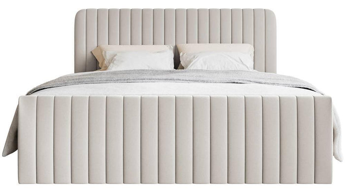 NADUVI Collection Boxspring Adrien chenille met opbergvak 160x200