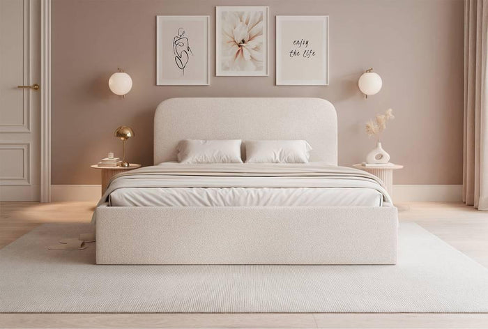 NADUVI Collection Bedframe Fia 160x200 chenille met opbergvak