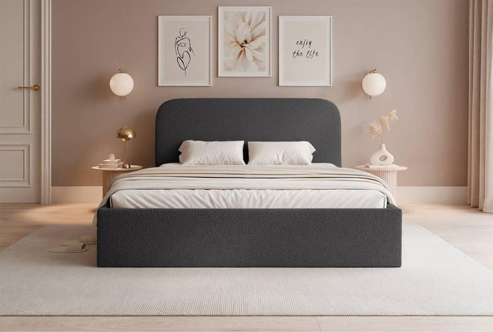 NADUVI Collection Bedframe Fia 140x200 bouclé met opbergvak