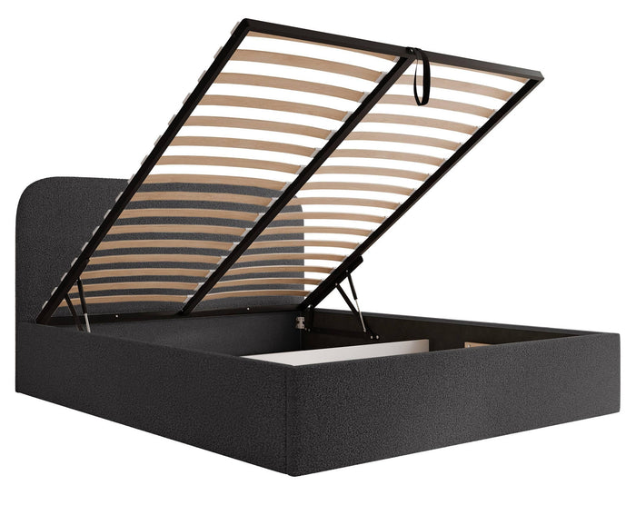 NADUVI Collection Bedframe Fia 140x200 bouclé met opbergvak