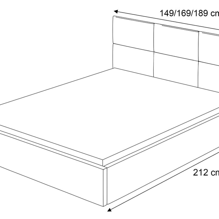 NADUVI Collection Bedframe Harlee met opbergvak 180x200
