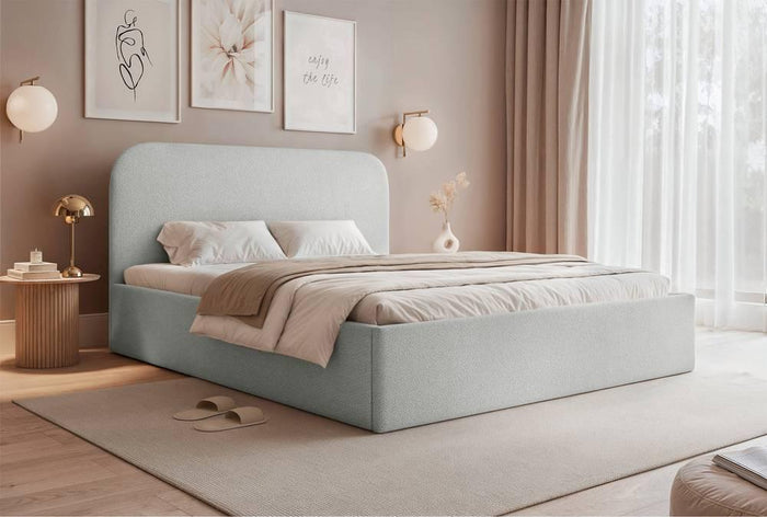 NADUVI Collection Bedframe Fia 140x200 chenille met opbergvak