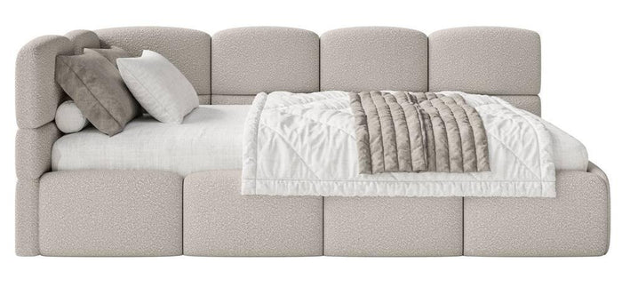 NADUVI Collection Jeugdbed incl matras Chloe links bouclé 90x200 met