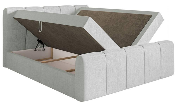 NADUVI Collection Boxspring Chloe 180x200 chenille met opbergruimte