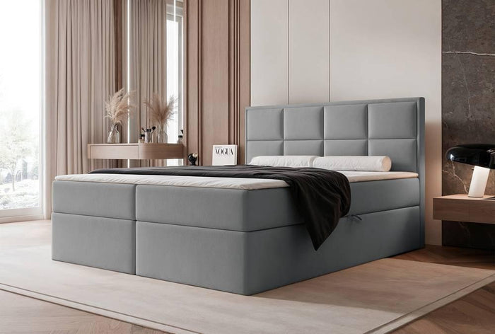 NADUVI Collection Boxspring Antonia velvet met opbergvak 180x200