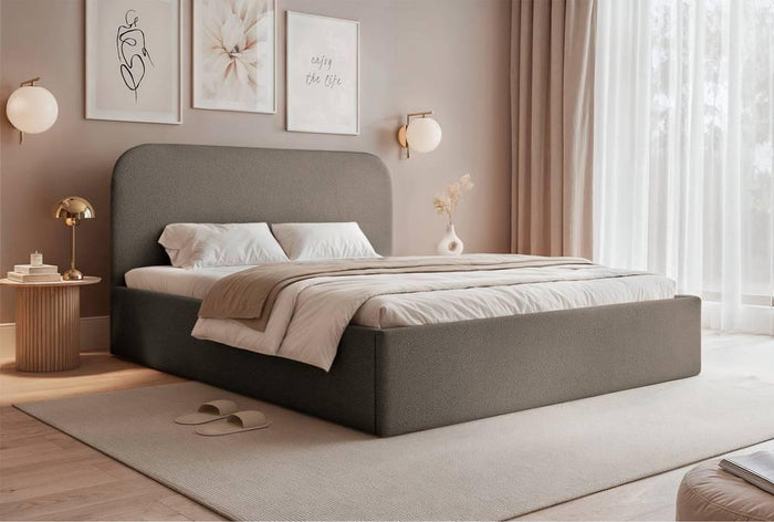 NADUVI Collection Bedframe Fia 160x200 chenille met opbergvak