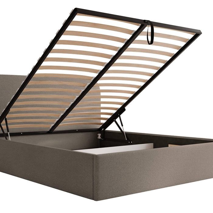 NADUVI Collection Bedframe Fia 160x200 chenille met opbergvak