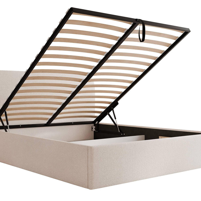 NADUVI Collection Bedframe Fia 180x200 chenille met opbergvak