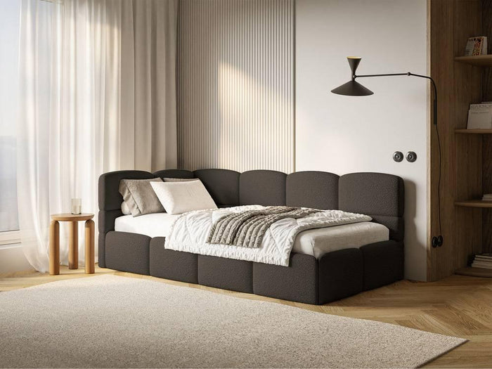 NADUVI Collection Jeugdbed incl matras Chloe links bouclé 90x200 met