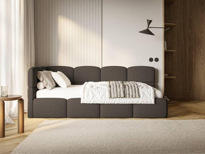 NADUVI Collection Jeugdbed incl matras Chloe links bouclé 90x200 met