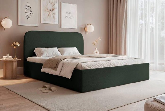 NADUVI Collection Bedframe Fia 160x200 chenille met opbergvak