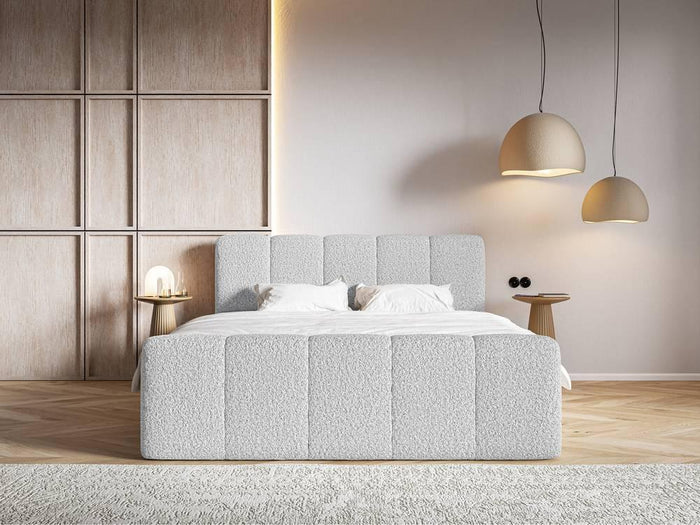 NADUVI Collection Boxspring Chloe 200x200 bouclé met opbergruimte