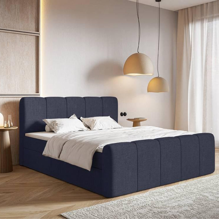 NADUVI Collection Boxspring Chloe 160x200 chenille met opbergruimte