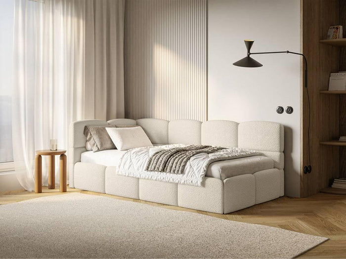 NADUVI Collection Jeugdbed incl matras Chloe links bouclé 90x200 met