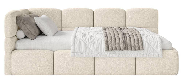 NADUVI Collection Jeugdbed incl matras Chloe links bouclé 90x200 met