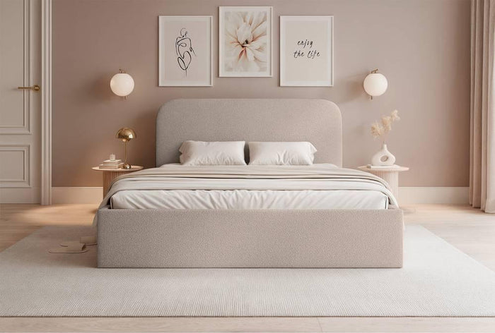 NADUVI Collection Bedframe Fia 180x200 chenille met opbergvak