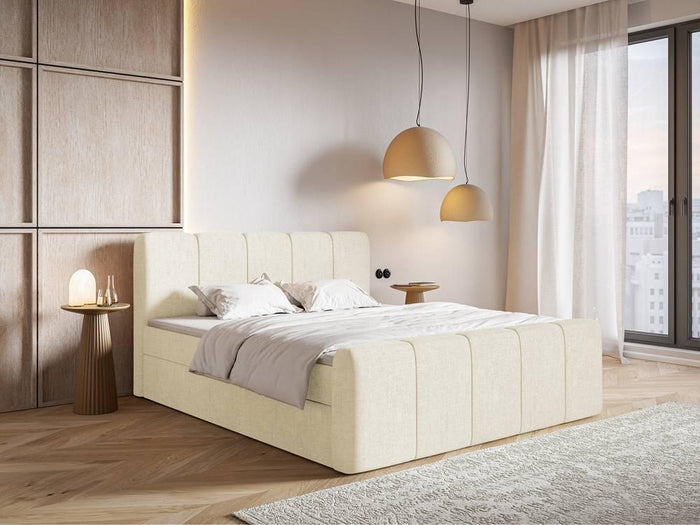 NADUVI Collection Boxspring Chloe 200x200 chenille met opbergruimte