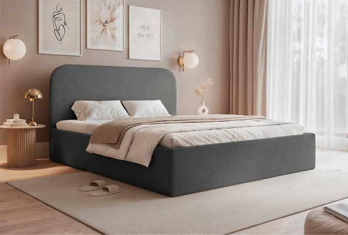 NADUVI Collection Bedframe Fia 160x200 bouclé met opbergvak