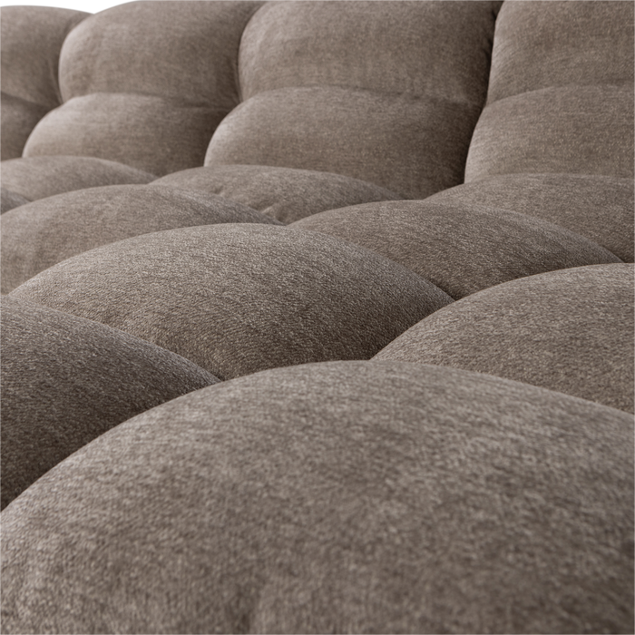 WOOOD Tibas Chaise Longue Hoekbank Rechts - Geweven Stof - Zand