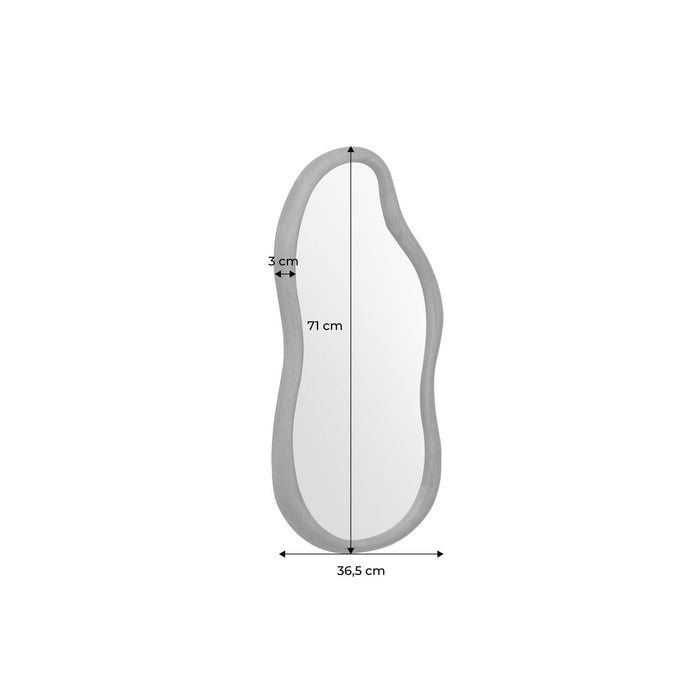 sweeek - Organische spiegel van heveahout