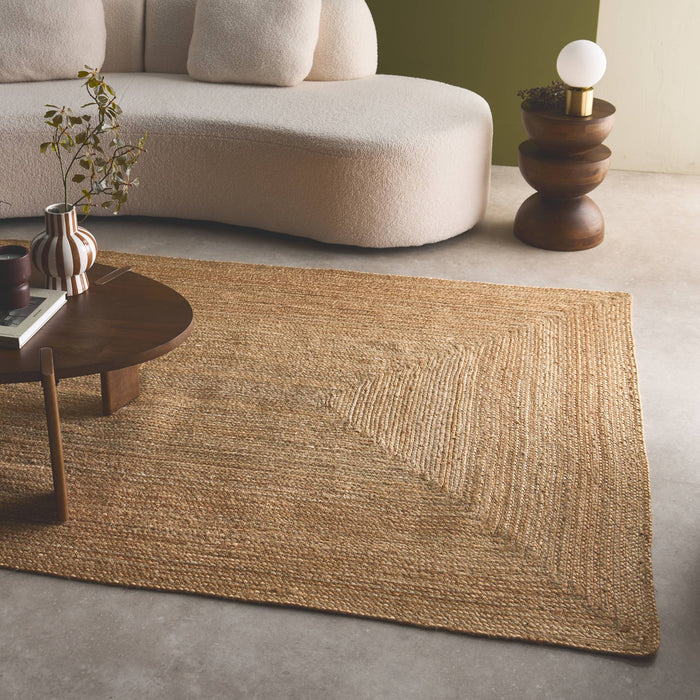 sweeek - Rechthoekig jute binnentapijt, natuurlijk