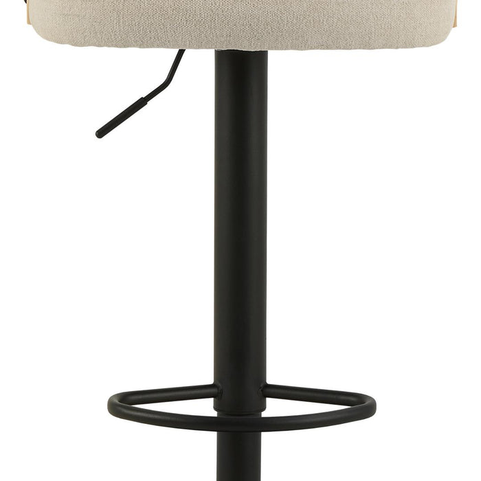 Giga Living - Barkruk - Beige Stof - Zithoogte 84cm - Lucas - Set van 2