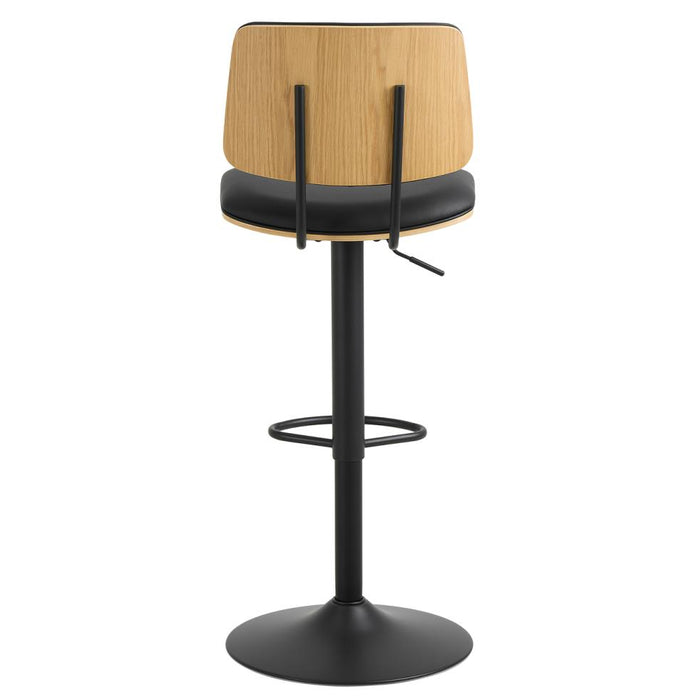 Giga Living - Barkruk - Zwart PU leer - Zithoogte 85cm - Muris