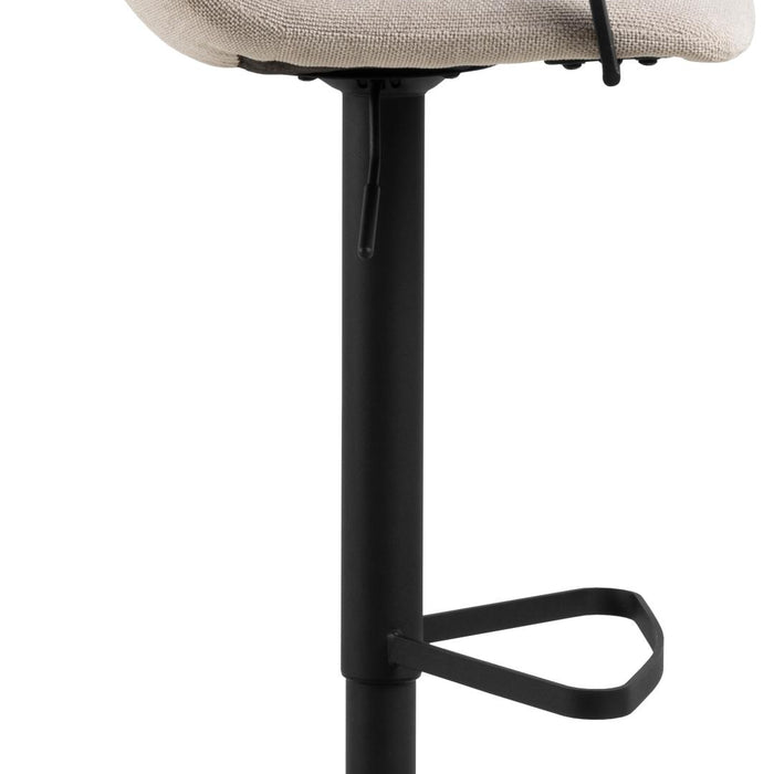 Giga Living - Barkruk - Beige Stof - Zithoogte 84cm - Selvik - Set van 2