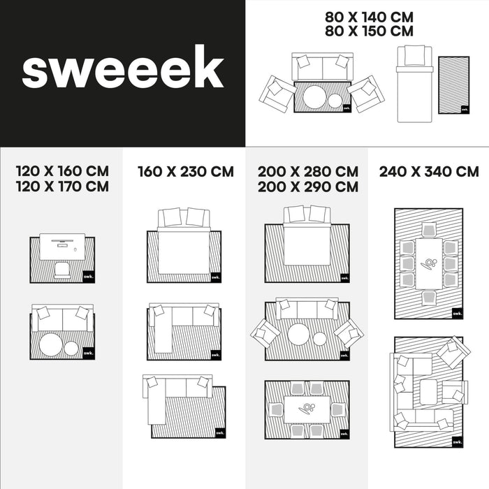 sweeek - Modern interieurtapijt, rood