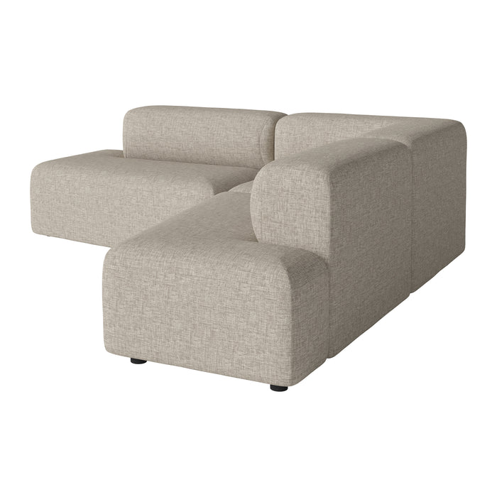 Bolia Angle Hoekbank met Chaise Longue - Dark Beige