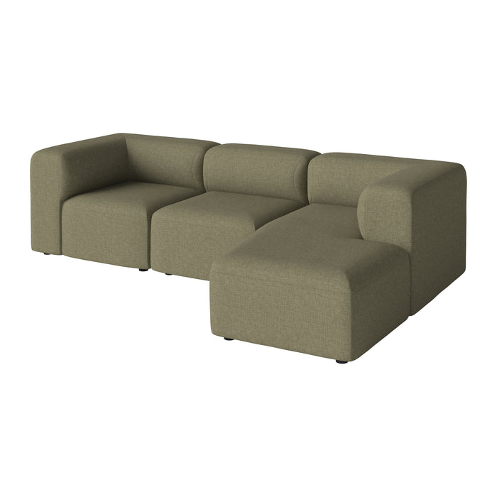 Bolia Angle 3-zitsbank met Chaise Longue Rechts - Green